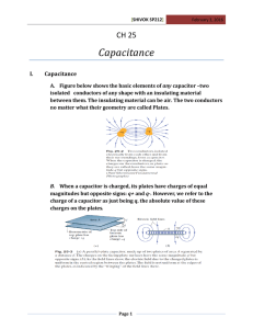 Capacitance CH 25  I.