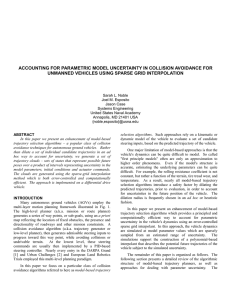 ACCOUNTING FOR PARAMETRIC MODEL UNCERTAINTY IN COLLISION AVOIDANCE FOR