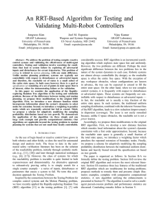 An RRT-Based Algorithm for Testing and Validating Multi-Robot Controllers Jongwoo Kim