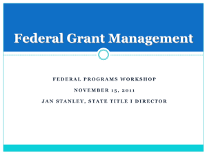 Federal Grant Management