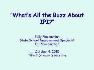 What’s All the Buzz About “ IPI?”