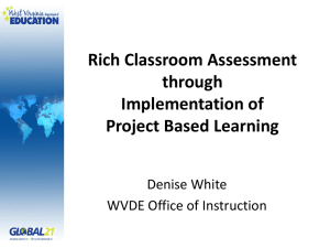 Rich Classroom Assessment through Implementation of Project Based Learning
