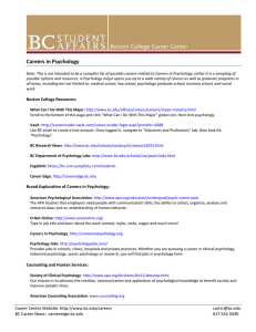 Careers in Psychology