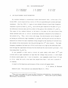 XVI. NEUROPHYSIOLOGY W.  S.  McCulloch A.  R.  Johnson