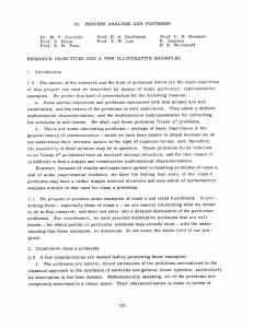 XI. PROCESS  ANALYSIS  AND  SYNTHESIS