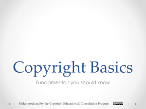 Copyright Basics Fundamentals you should know