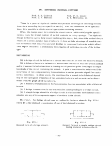 XVI. SWITCHING  CONTROL  SYSTEMS