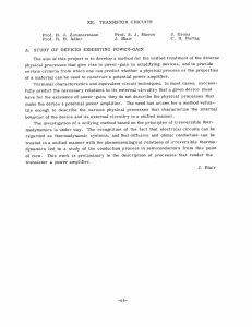 TRANSISTOR  CIRCUITS XII. J.  Gross