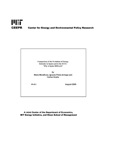 Comparison of the Evolution of Energy Why is Spain Different? by