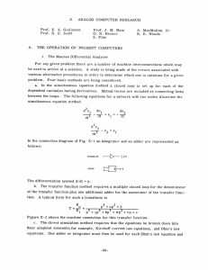 X. ANALOG  COMPUTER  RESEARCH