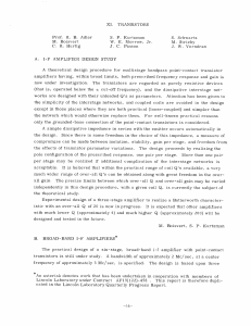 XI. TRANSISTORS Prof.  R.  B.  Adler