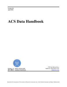 ACS Data Handbook 3700 San Martin Drive Baltimore, Maryland 21218