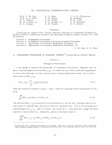 VII. STATISTICAL  COMMUNICATION  THEORY D.  L.  Haas