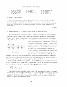 XIX. ACOUSTICS Prof.  U.  Ingard