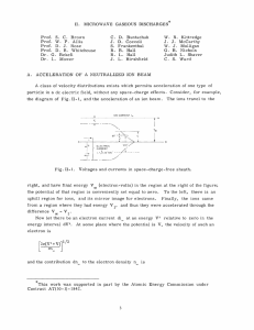 II. MICROWAVE  GASEOUS  DISCHARGES Prof.  S. C.  Brown