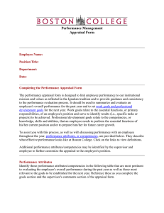 Performance Management Appraisal Form