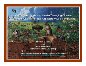 Grazing and Grasslands under Changing Climate: Concepts, Questions, and Anticipatory Decision - making