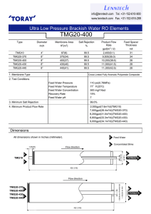 20-400 TMG Ultra Low Pressure Brackish Water RO Elements