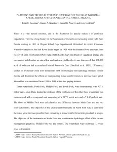 PATTERNS AND TRENDS IN STREAMFLOW FROM 1939 TO 1980 AT... CREEK, SIERRA ANCHA EXPERIMENTAL FOREST, ARIZONA