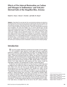 Effects of Fire Interval Restoration on Carbon