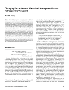 understanding of hydrology is the key to an endeavor of