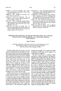 HAFNER, J.  C.,  AND M.  S. ... WILLIAMS, D.  F.  1978.  Karyological  affinities ...