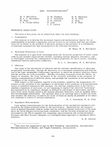 XXII. NEUROPHYSIOLOGY W.  S.  McCulloch E.  M.  Duchane