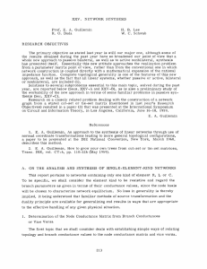 XXV. NETWORK  SYNTHESIS H.  B.  Lee