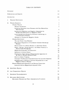 TABLE  OF  CONTENTS Personnel vii xii
