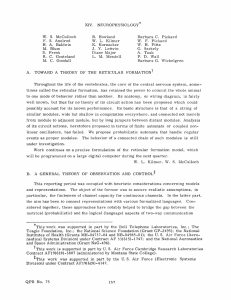 XIV. NEUROPHYSIOLOGY*