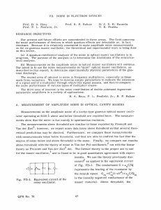 VII. NOISE  IN  ELECTRON  DEVICES