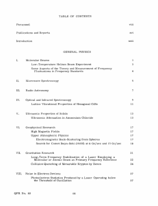 TABLE  OF  CONTENTS Personnel viii xvi