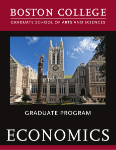 ECONOMICS boston college graduate program graduate school of arts and sciences
