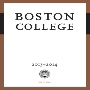 bos ton college 2013–2014 EVER  TO  EXCEL