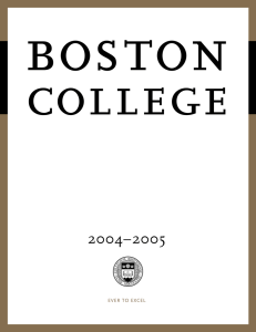 bos ton college 2004–2005 EVER  TO  EXCEL