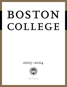 bos ton college 2003–2004 EVER  TO  EXCEL