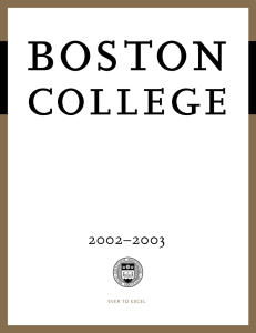 bos ton college 2002–2003 EVER  TO  EXCEL