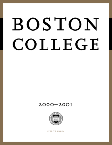 bos ton college 2000–2001 EVER  TO  EXCEL