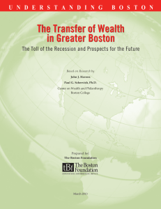 The Transfer of Wealth in Greater Boston