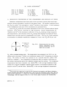 III. RADIO  ASTRONOMY* Prof.  A.  H.  Barrett