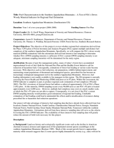 Title: Location: Woody Material Indicator for Regional Fuel Estimation