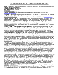 USDA FOREST SERVICE- FHM- EVALUATION MONITORING PROPOSAL 2011  TITLE: LOCATION: