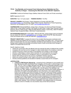 TITLE:  Tree Mortality and Increased Fuels following Severe Defoliation... Butterfly in Oregon – Assessing the Aftermath of the 2008-2011...