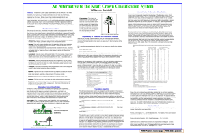 An Alternative to the Kraft Crown Classification System William A. Bechtold