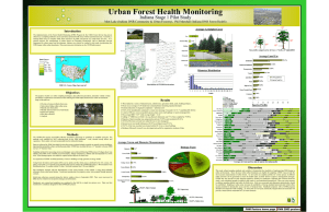 Urban Forest Health Monitoring Indiana Stage 1 Pilot Study Introduction