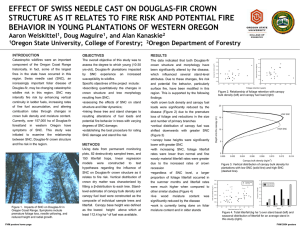 EFFECT OF SWISS NEEDLE CAST ON DOUGLAS-FIR CROWN