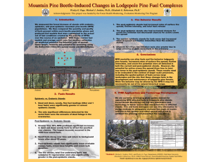 Mountain Pine Beetle - Induced Changes in Lodgepole