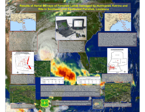 Results of Aerial Surveys of Forested Lands Damaged by Hurricanes... Rita in Southeast and Southwest Parishes, Louisiana