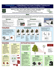 Coming Soon … A Web-Based Tree Crown Condition Training and