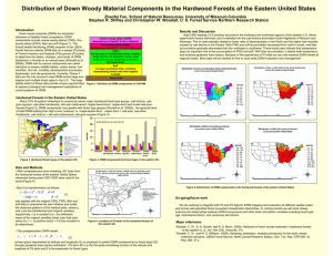 Distribution of Down Woody Material Components in the Hardwood Forests...
